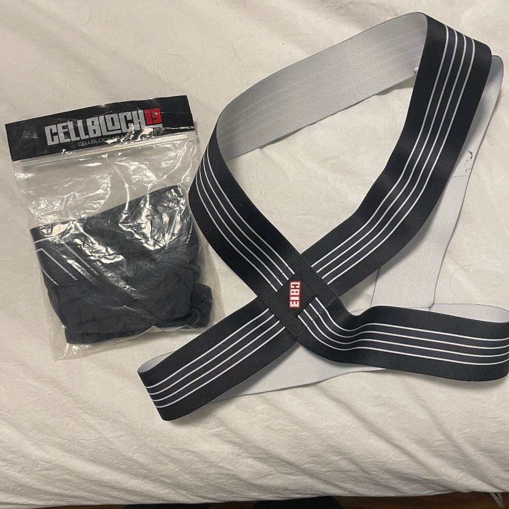 CELLBLOCK 13 Black Kennel Club Bandit Complete Set Jock Brief AND Harness